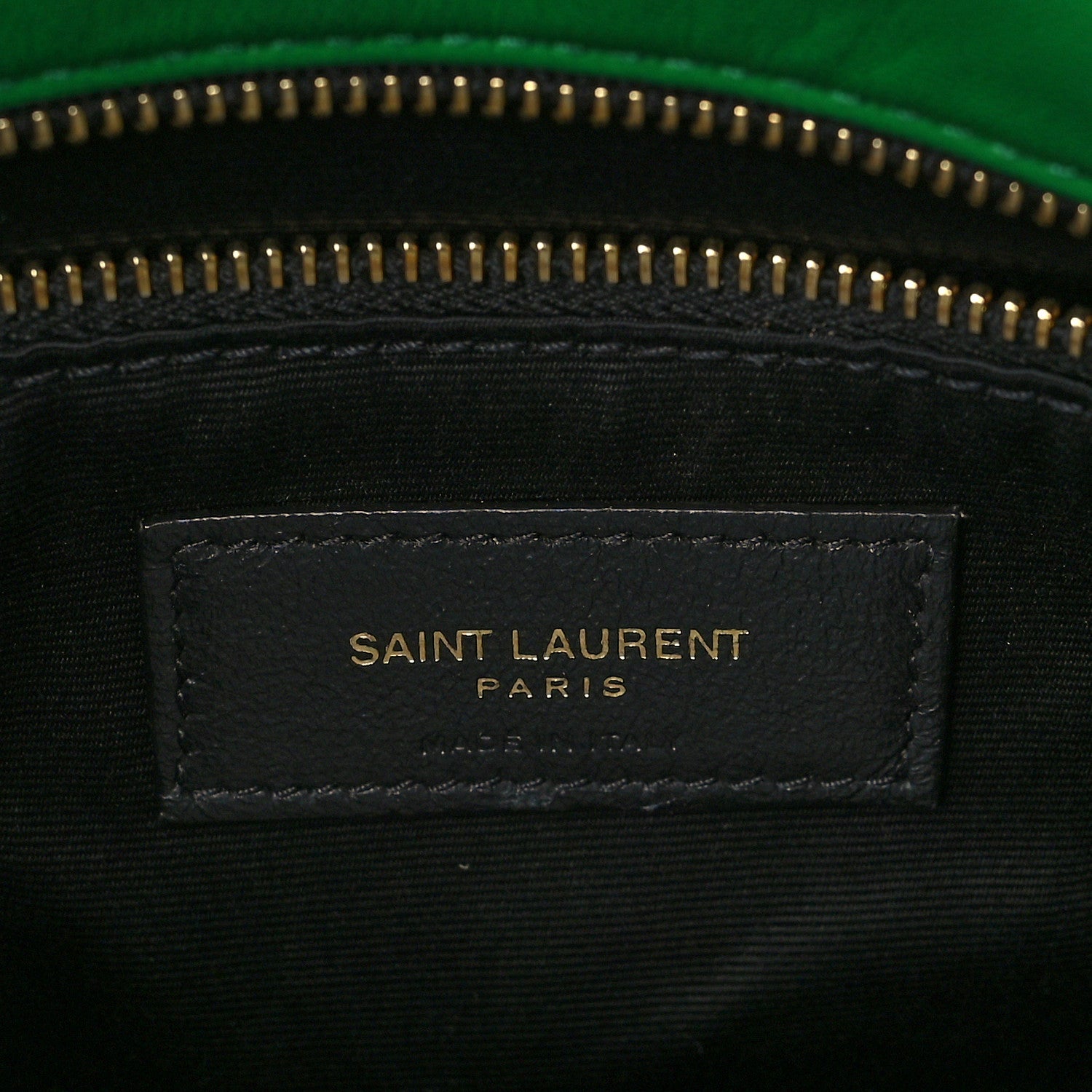 Saint Laurent Lambskin Quilted Small Loulou Puffer Monogram Chain Satchel New Vert 6 of 9