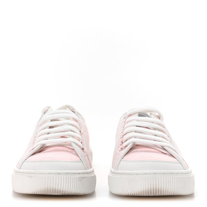 Louis Vuitton Denim Monogram Lagoon Sneakers 35 Pink 3 of 9