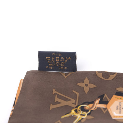 Louis Vuitton Silk Monogram Confidential Bandeau Brown 4 of 4