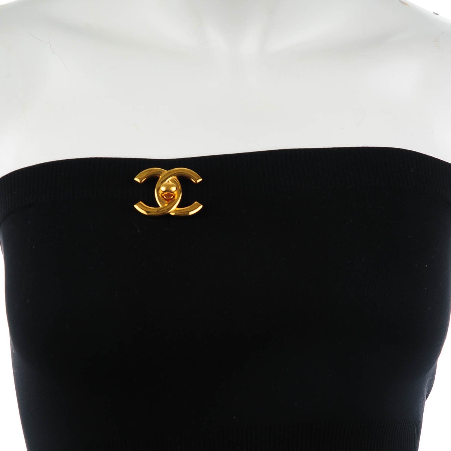 Chanel CC Turn Lock Brooch Gold 2 of 5