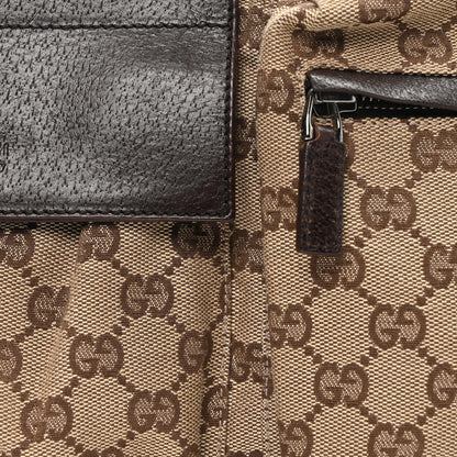 Gucci GG Monogram Double Pocket Belt Bag Dark Brown 6 of 8
