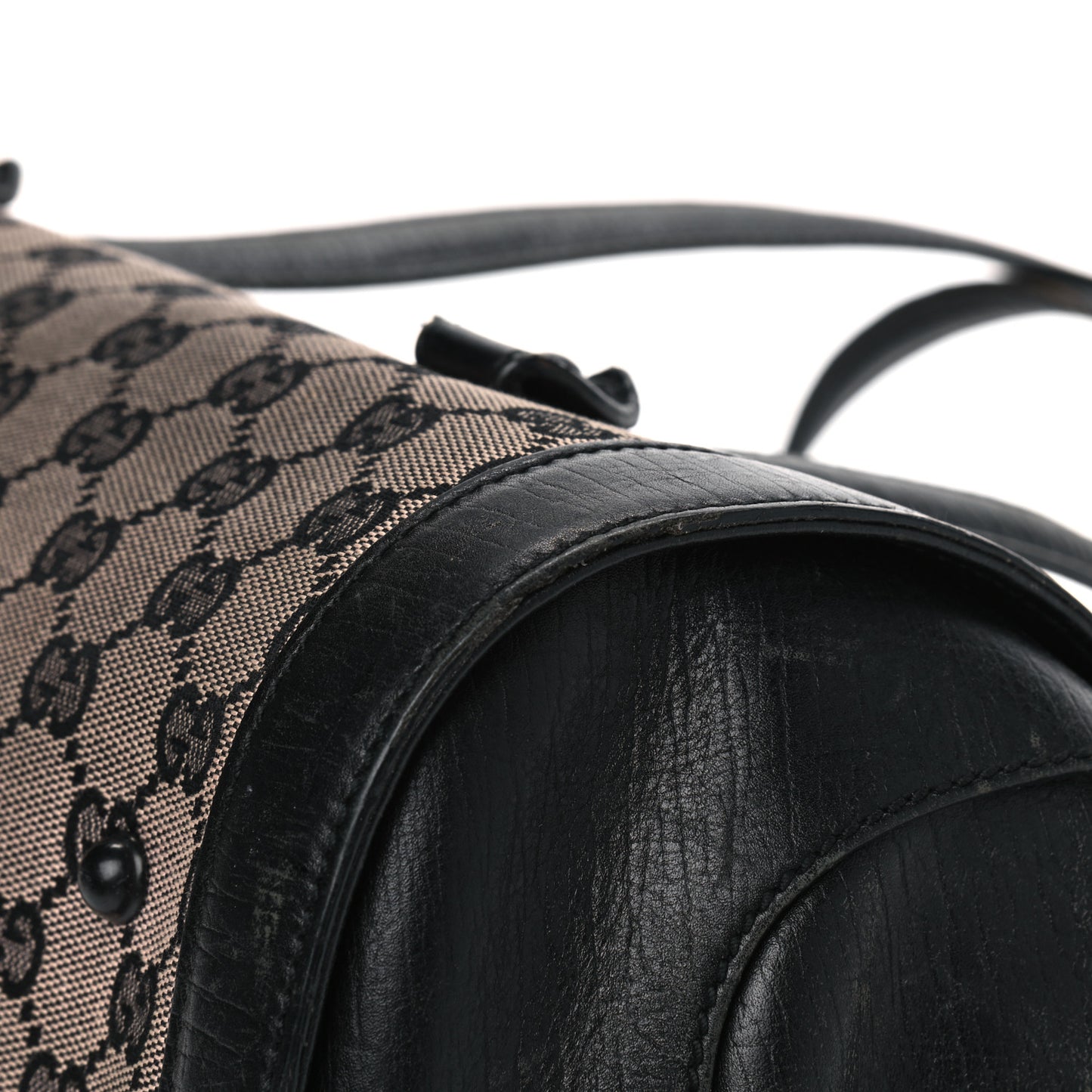 Monogram Bamboo Bullet Handbag Black