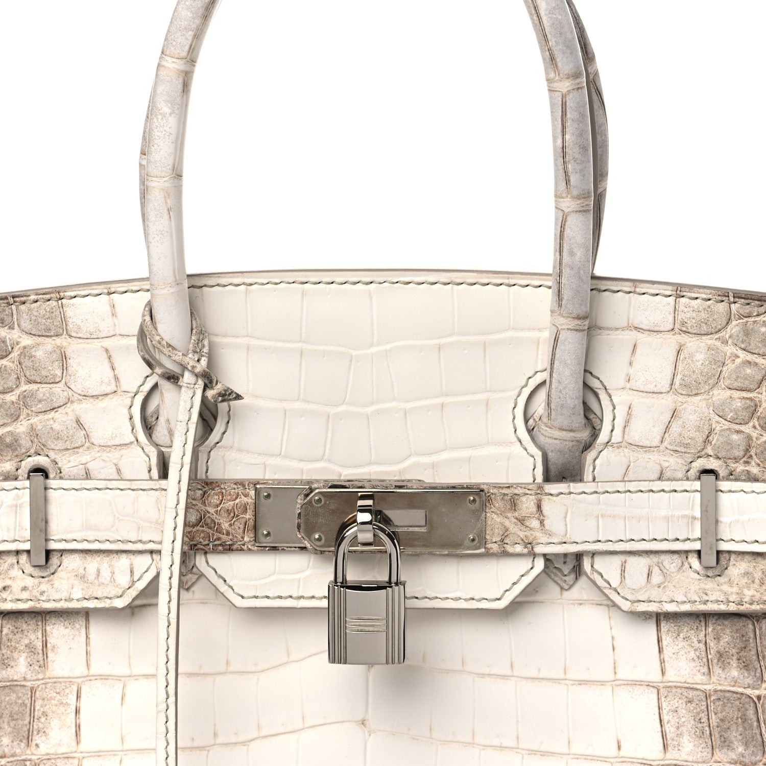 Hermes Matte Niloticus Crocodile Himalaya Birkin 30 Blanc 9 of 17