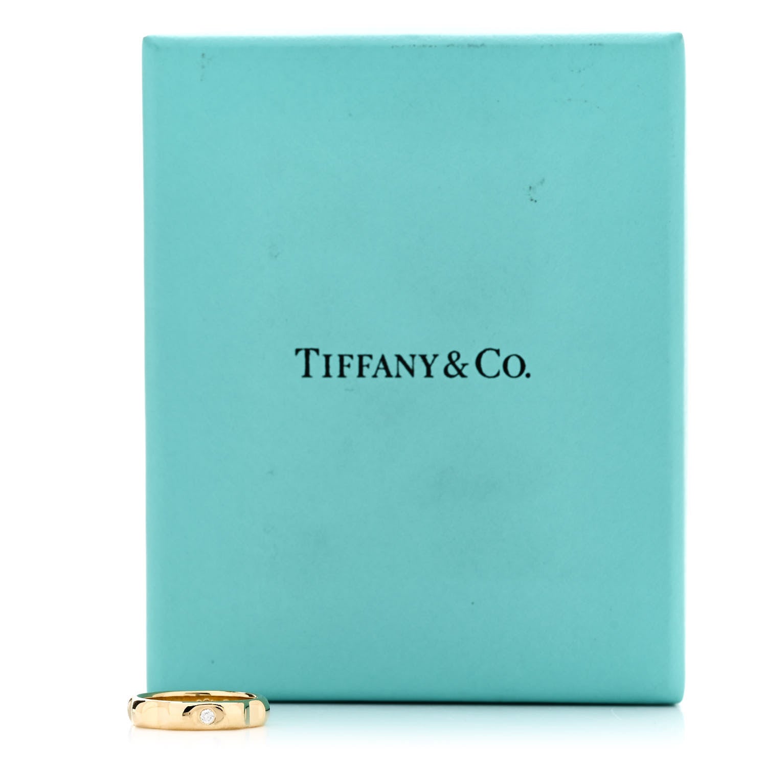 Tiffany 18K Yellow Gold Diamond Paloma Picasso Groove Ring 50 5.5 5 of 5