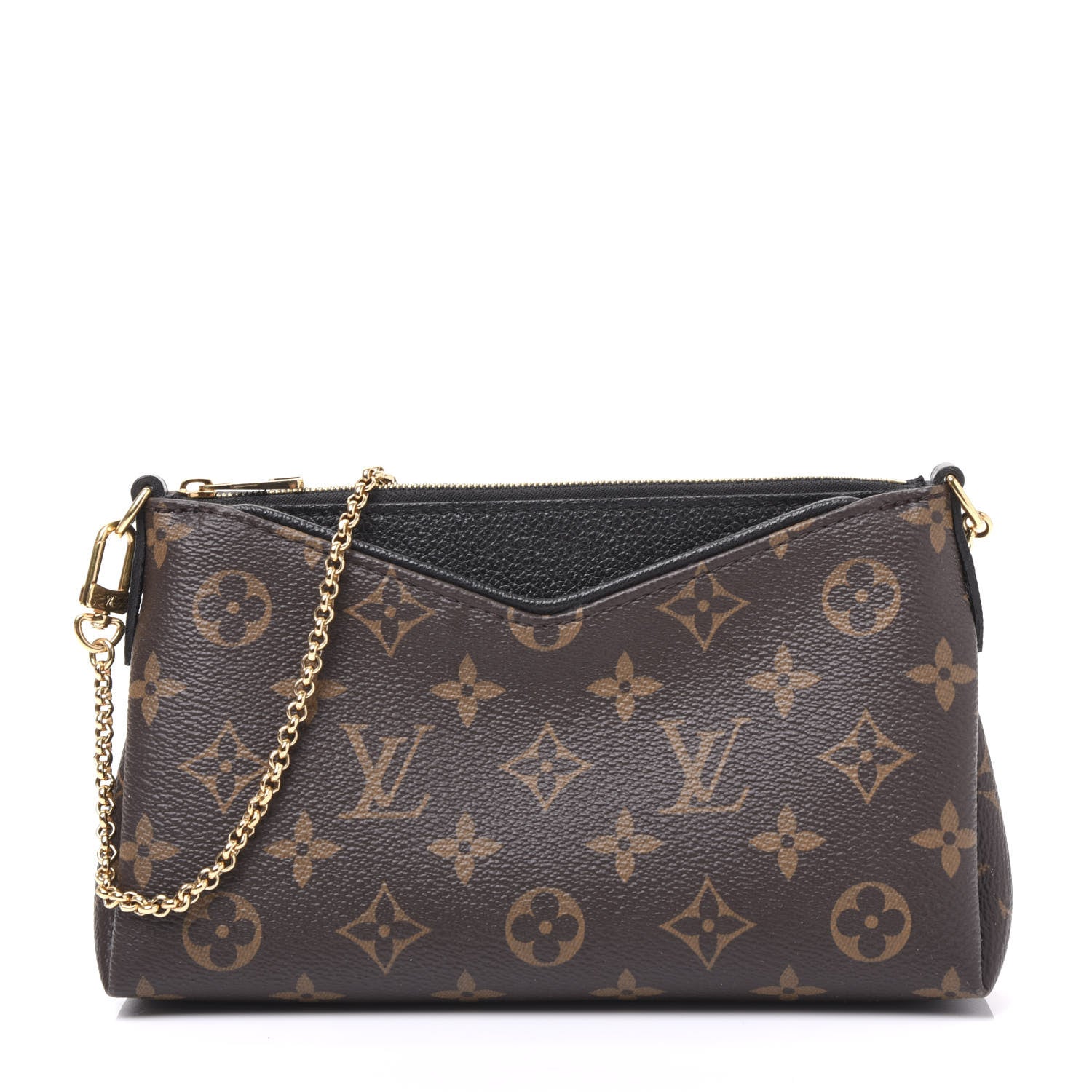 Louis Vuitton Monogram Pallas Clutch Black 1 of 10