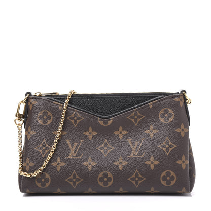 Louis Vuitton Monogram Pallas Clutch Black 1 of 10