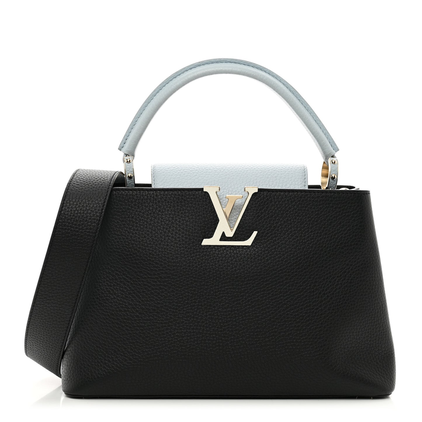 Taurillon Capucines MM Black Blue White