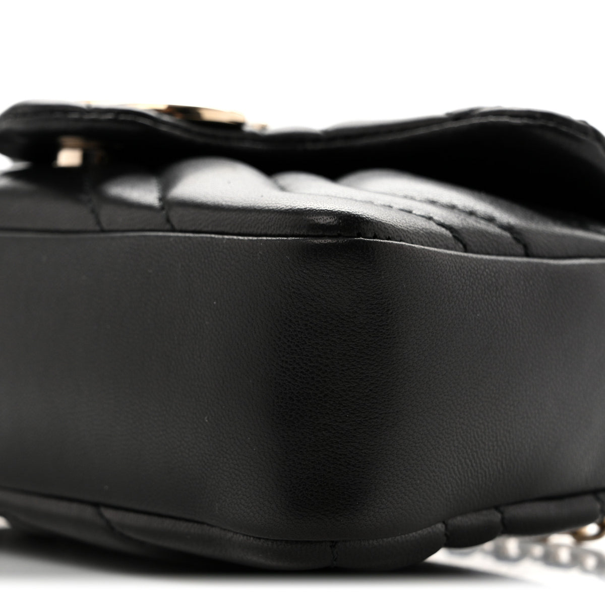 Gucci Lambskin Matelasse Mini GG Marmont Shoulder Bag Black 11 of 11