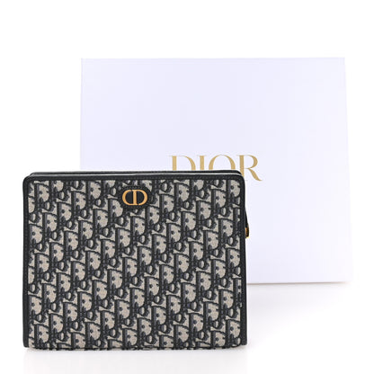Christian Dior Oblique 30 Montaigne Pouch Blue 8 of 9
