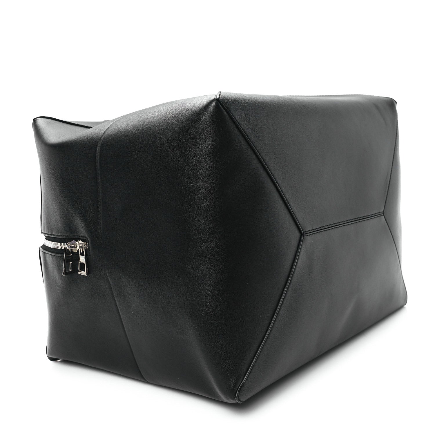 Loewe Shiny Calfskin Puzzle Fold Duffle Black 4 of 13