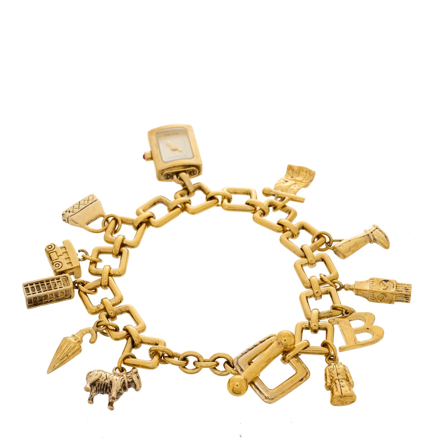 Stainless Steel 14mm Charm Bracelet Quartz Watch BU5202