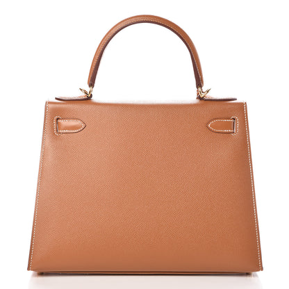 Hermes Epsom Kelly Sellier 28 Gold 5 of 37
