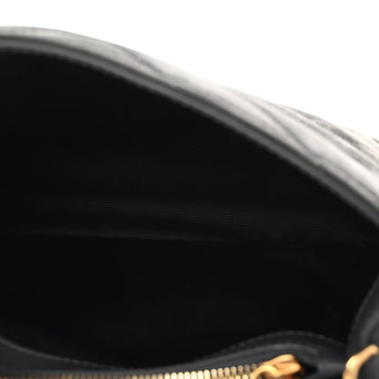 Saint Laurent Suede Calfskin Y Quilted Monogram Small Loulou Chain Satchel Storm 5 of 9