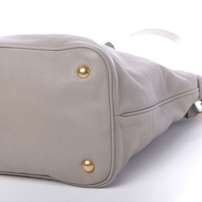 Prada Soft Calf Shopping Tote Argilla 11 of 11
