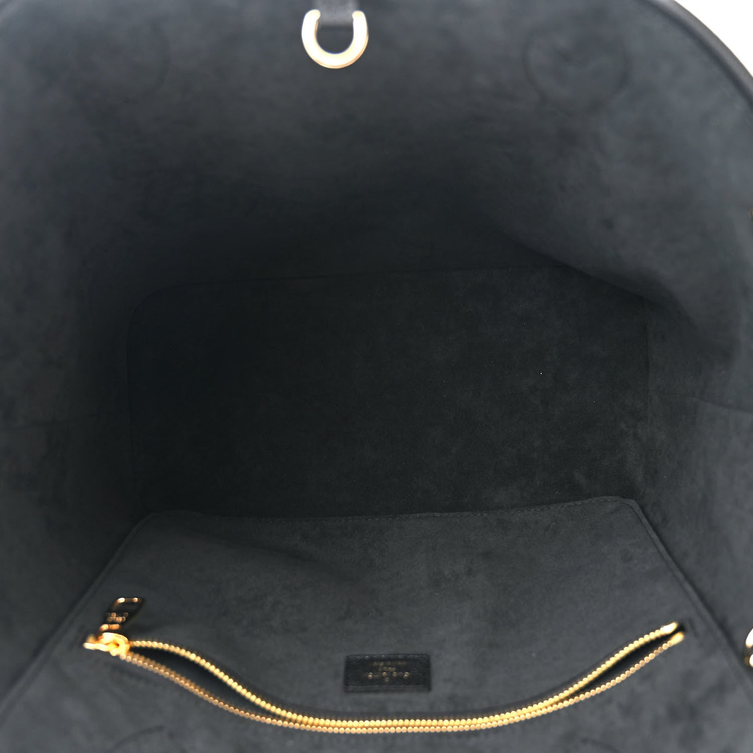 Louis Vuitton Empreinte Monogram Giant Neverfull MM Black Beige 5 of 9