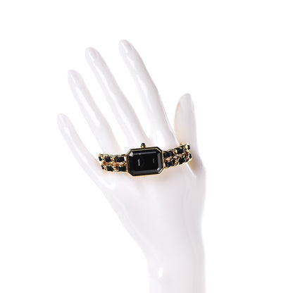 Chanel Stainless Steel Lambskin 20mm Chain Premiere Quartz Watch Gold L 2 of 6