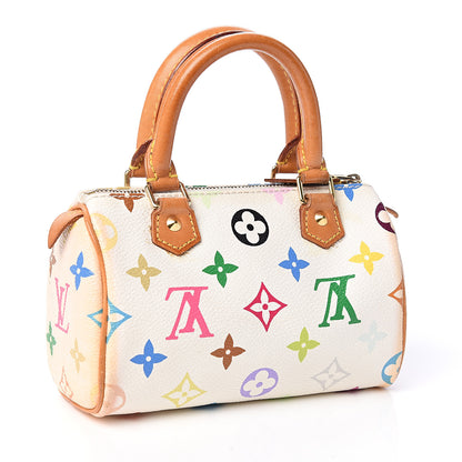 Louis Vuitton Monogram Multicolor Mini Sac HL Speedy White 2 of 9