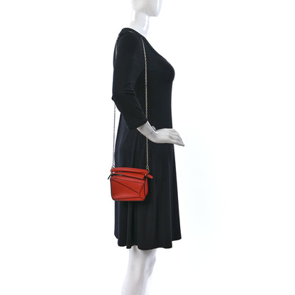 Loewe Calfskin Nano Puzzle Bag Orange 2 of 8