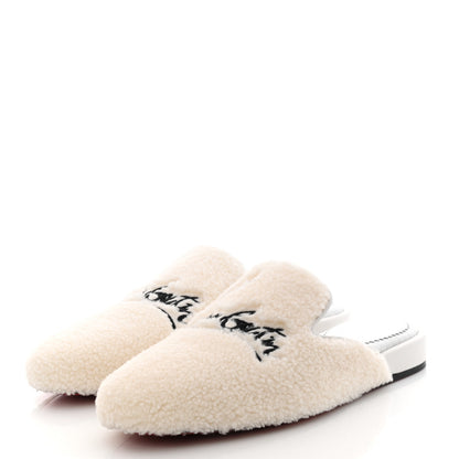 Christian Louboutin Navy Coolito Donna Slippers 35.5 White 2 of 10