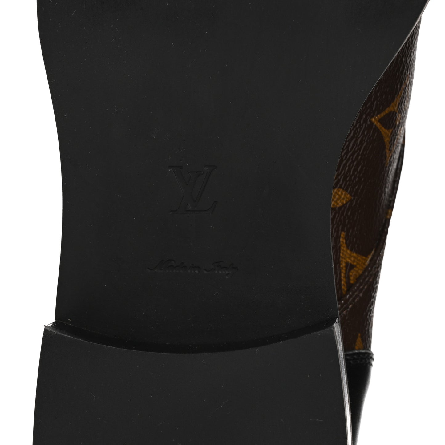 Calfskin Monogram Wonderland Flat Ranger Boots 38.5 Black