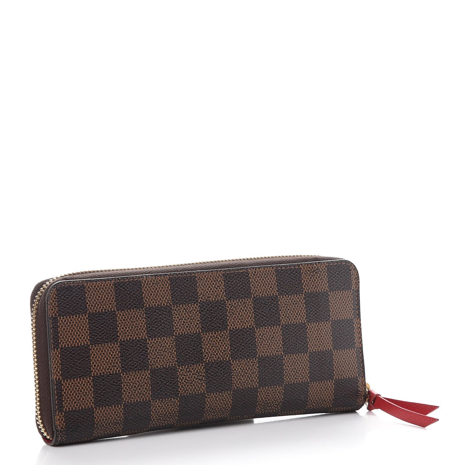 Louis Vuitton Damier Ebene Clemence Wallet Cherry 3 of 10