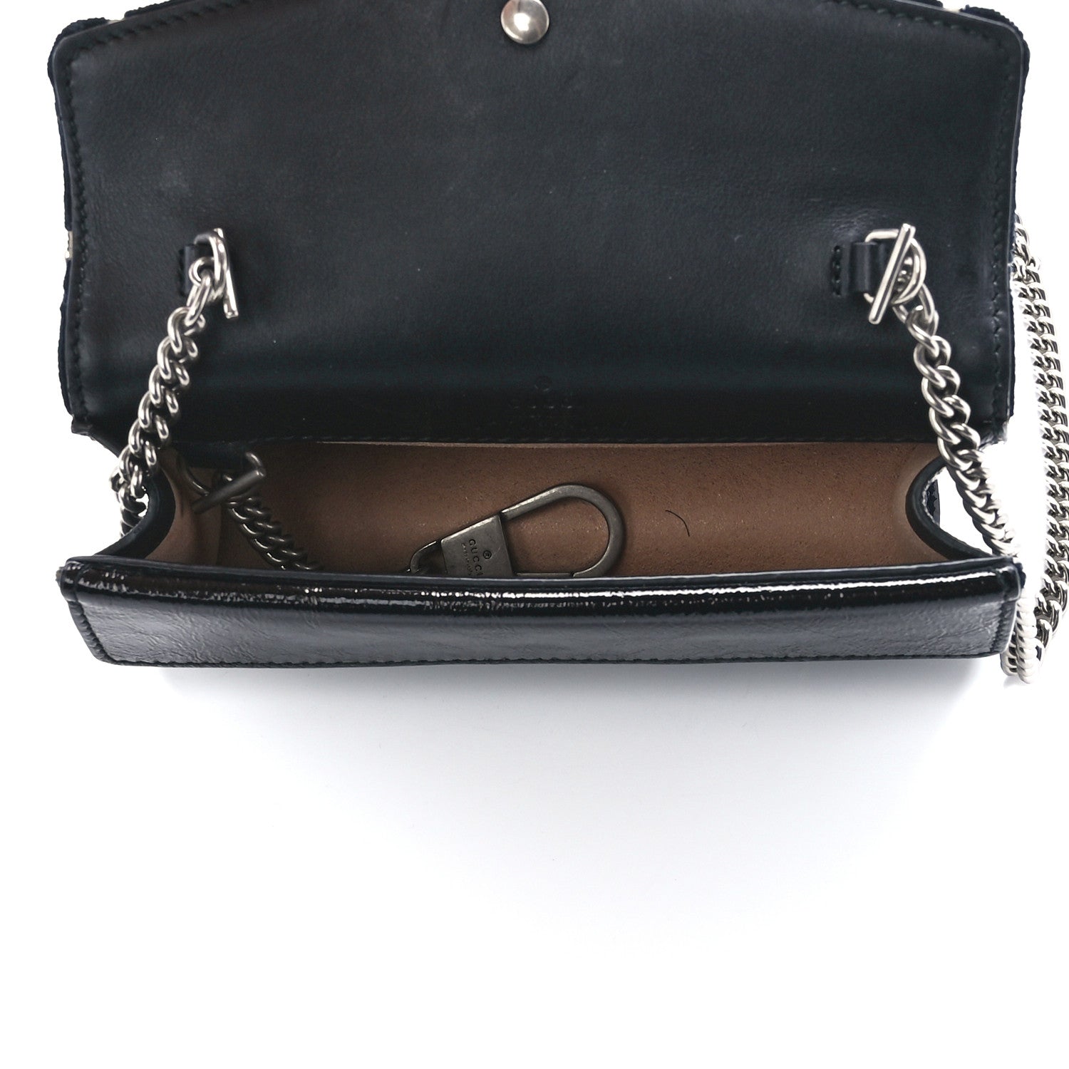 Gucci Velvet GG Monogram Super Mini Dionysus Shoulder Bag Blue Beige Black 5 of 11