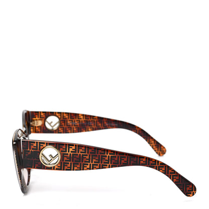 Fendi Acetate F is Fendi FF 51mm Cat Eye Sunglasses 0327/S Tortoise Camouflage 3 of 6