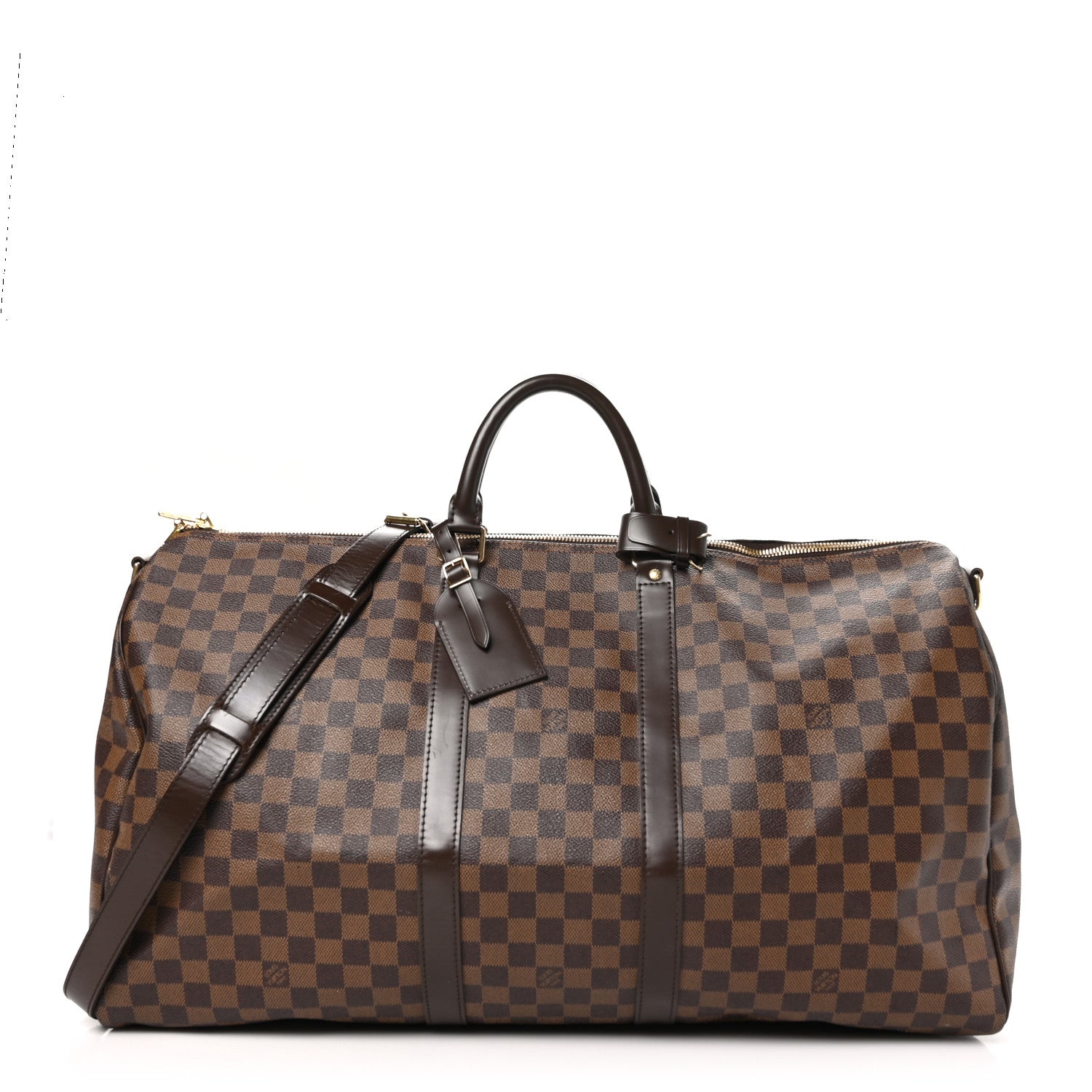 Louis Vuitton Damier Ebene Keepall Bandouliere 55 1 of 12
