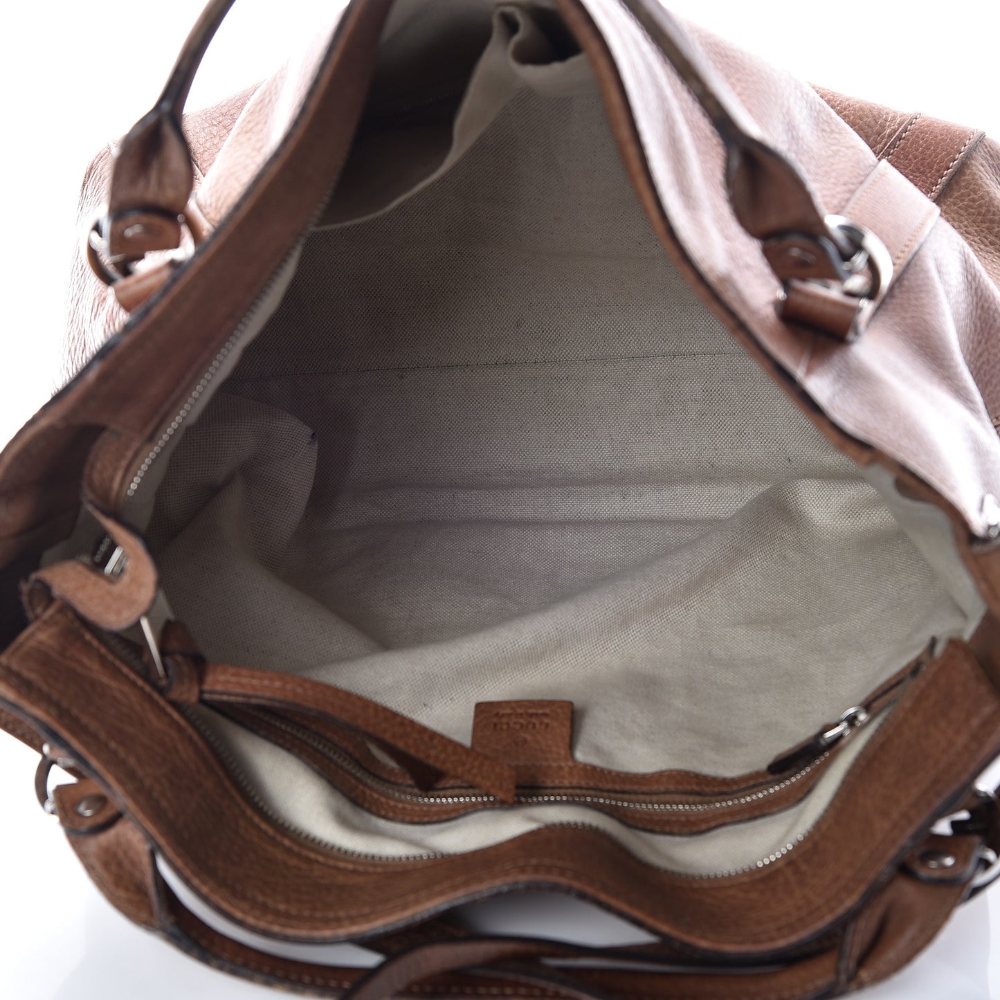 Pebbled Calfskin Medium Miss GG Top Handle Bag Light Cuir
