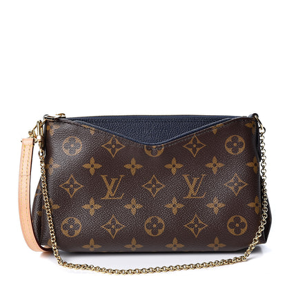 Louis Vuitton Monogram Pallas Clutch Blue Marine 1 of 10