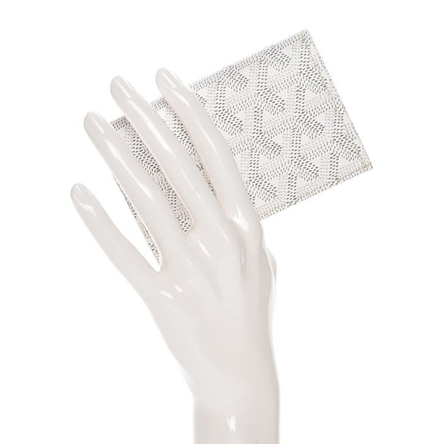 Goyard Goyardine Saint Pierre Card Holder White 2 of 7