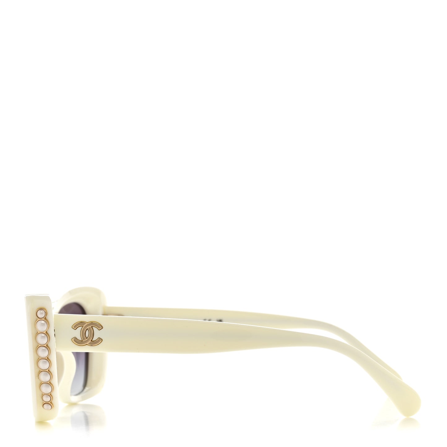 Acetate Pearl Cat Eye CC Sunglasses 5481-H-A White White
