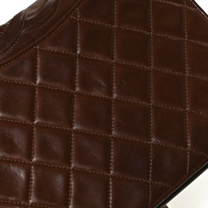 Chanel Lambskin Quilted Small CC Single Flap Bag Brown 9 of 11