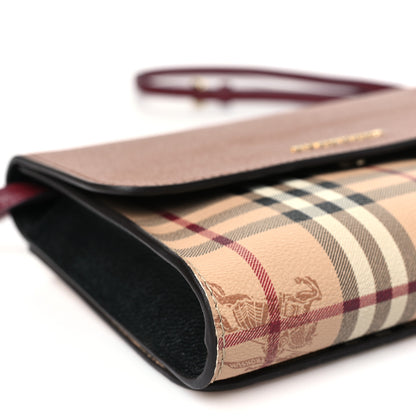 Burberry Haymarket Check Small Loxley Crossbody Bright Toffee 8 of 10