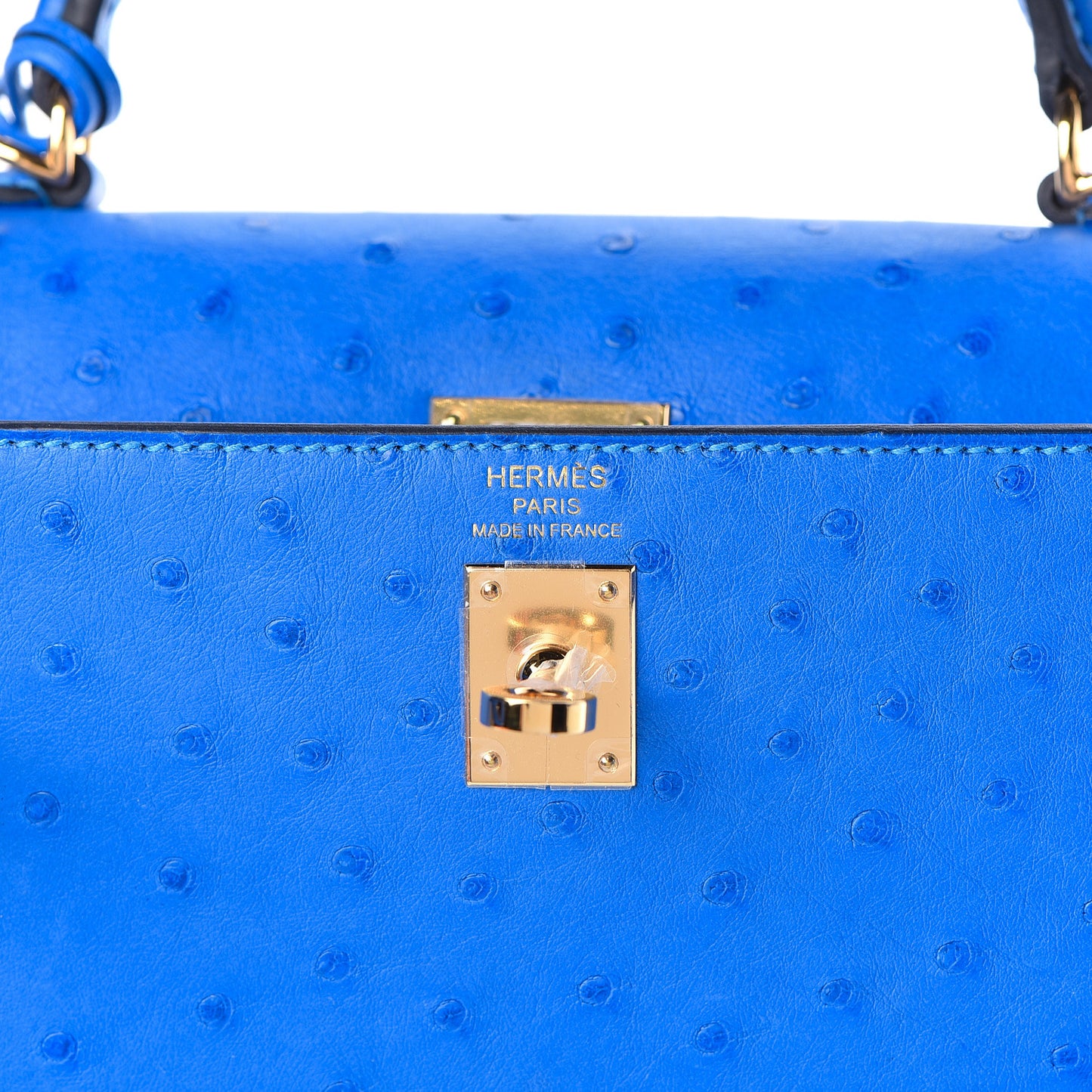 Ostrich Kelly Sellier 25 Bleuet