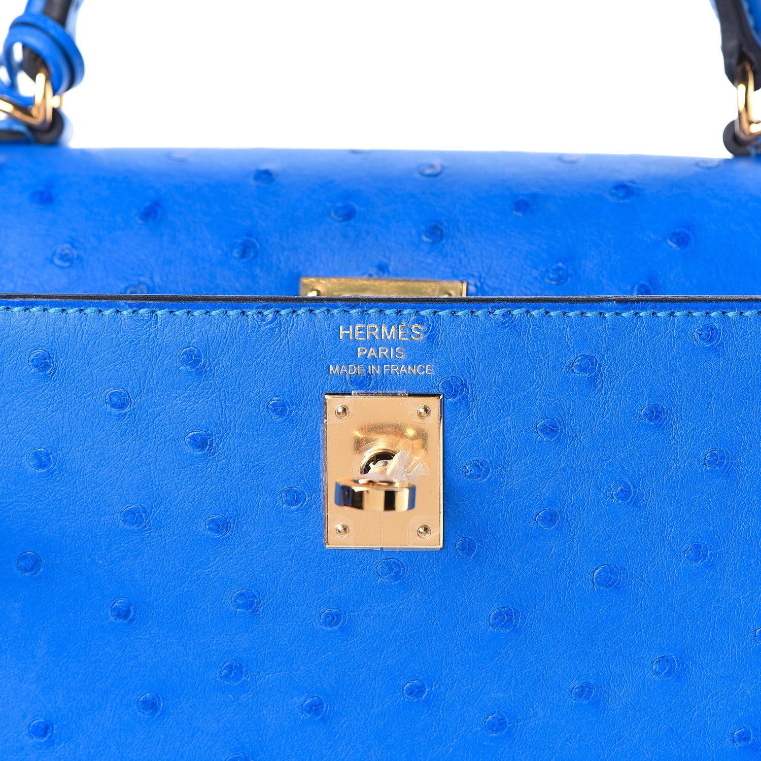 Hermes Ostrich Kelly Sellier 25 Bleuet 21 of 40