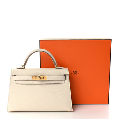 Hermes Epsom Mini Kelly Sellier 20 Craie 9 of 9
