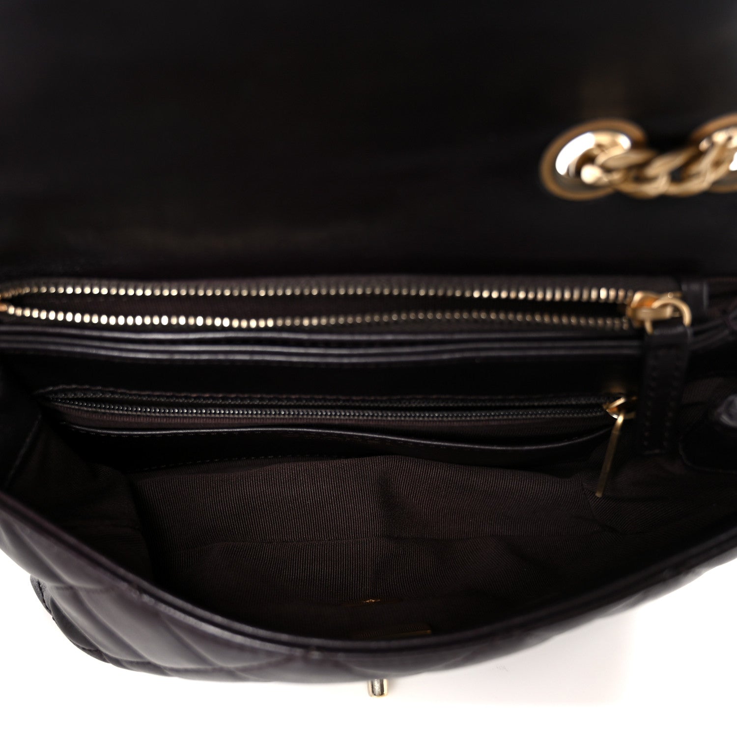 Chanel Lambskin Quilted Small Pillow Crush Flap Dark Brown 5 of 11