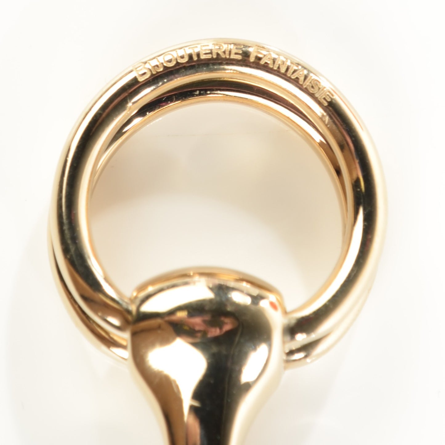 Permabrass Mors Scarf Ring Gold