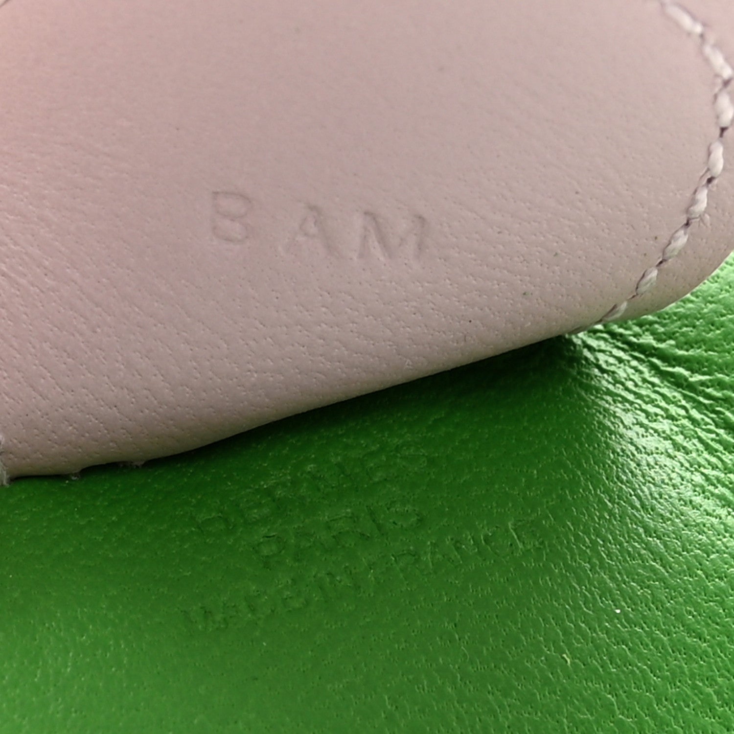 Hermes Milo Lambskin Grigri Rodeo Horse Bag Charm MM Vert Yucca Vert Criquet Mauve Pale 3 of 4