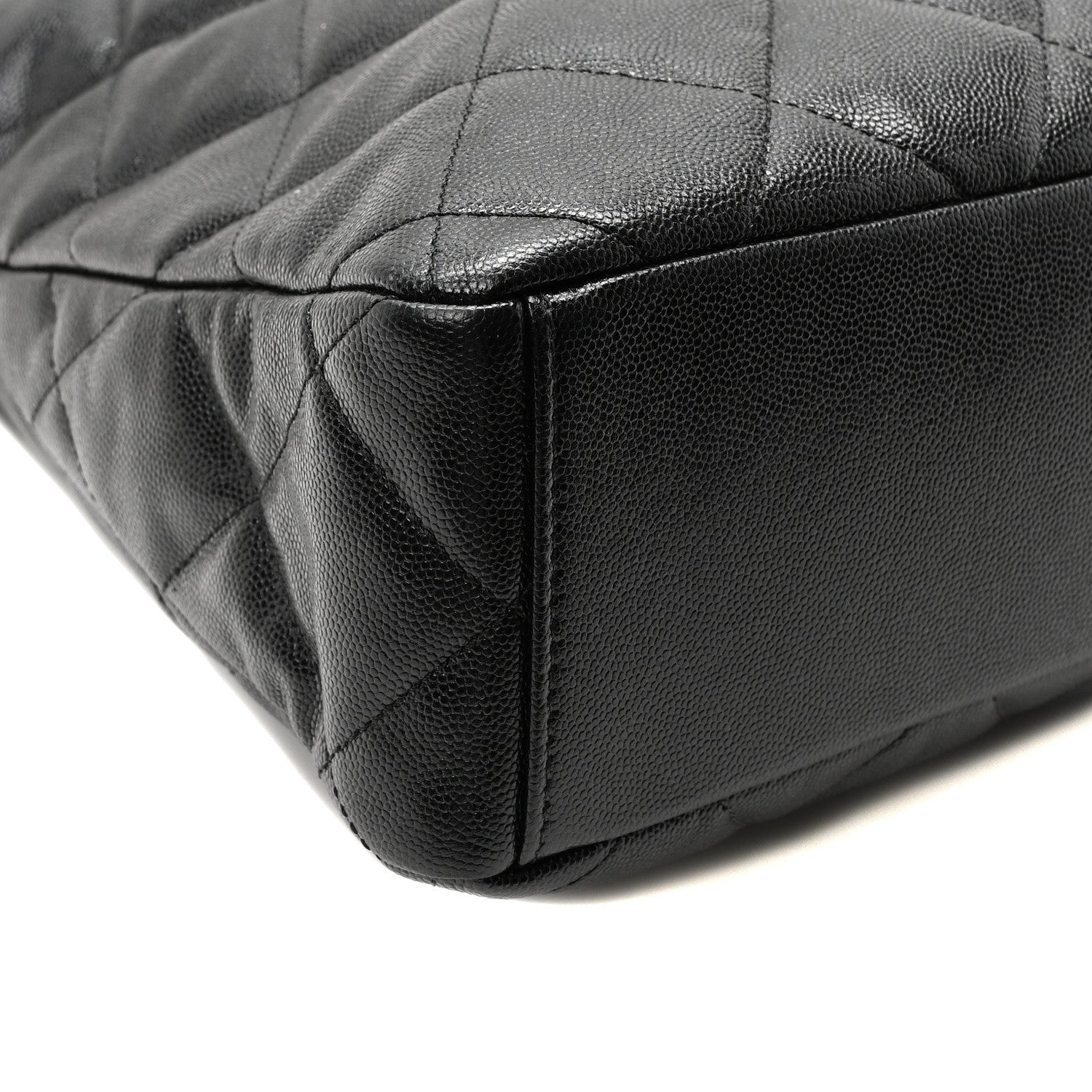 Chanel Caviar Quilted Fold Over Hobo Black 9 of 10