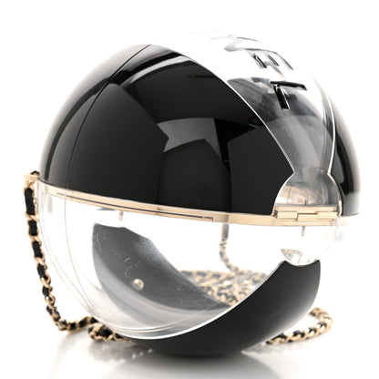 Chanel Plexiglass Coco Beach Ball Minaudiere Clutch  Black 4 of 11