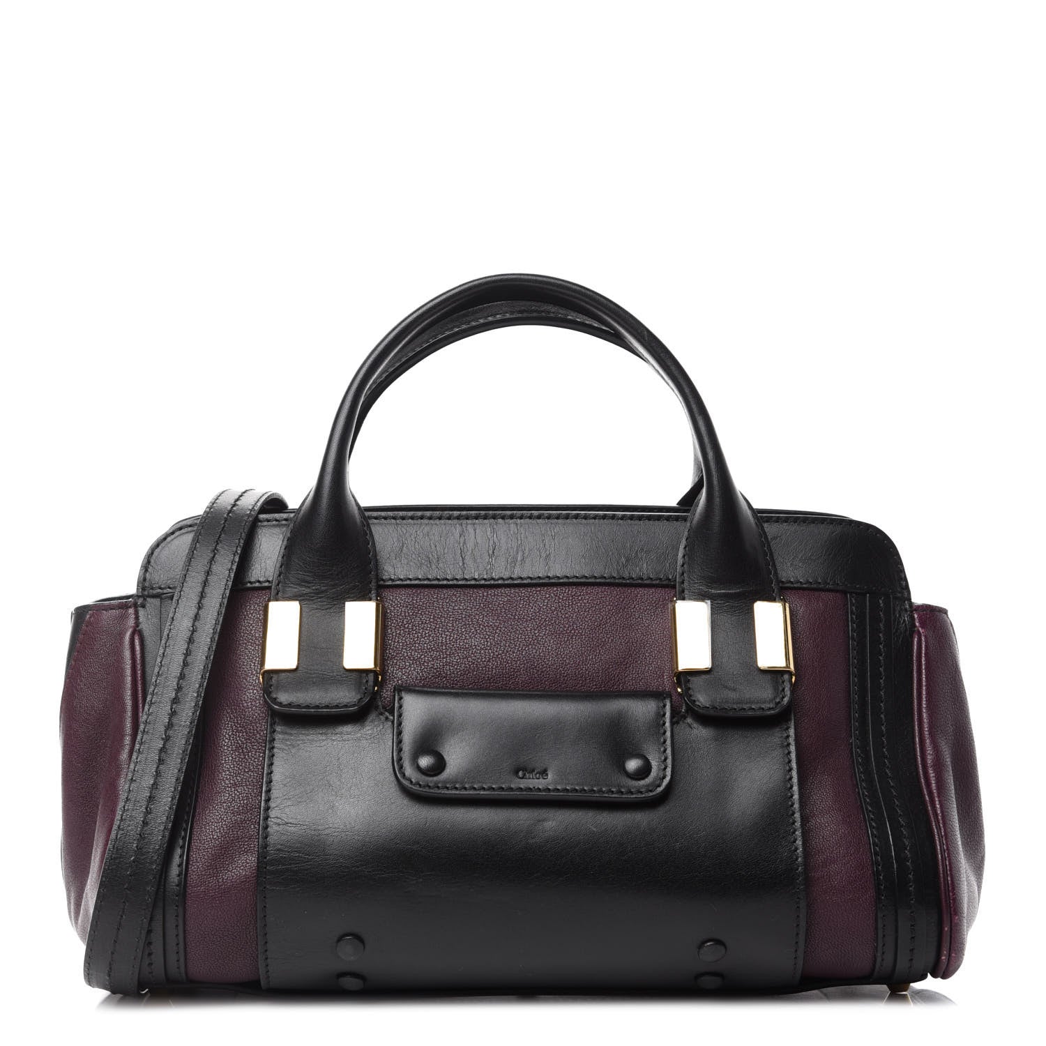 Chloe Calfskin Mini Alice Satchel Wild Purple 1 of 9