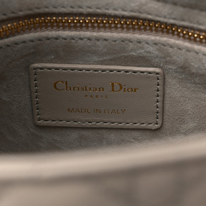Christian Dior Lambskin Cannage Small Lady Dior Hazelnut 6 of 10