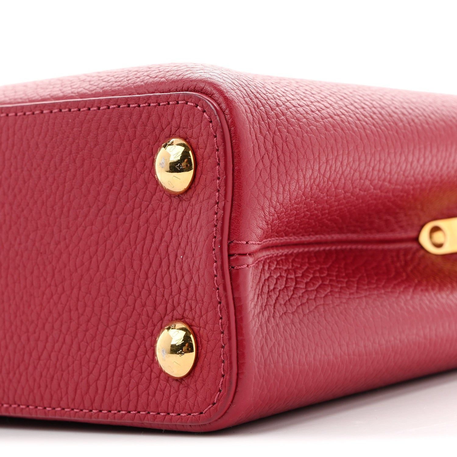 Louis Vuitton Taurillon Embellished Flower Capucines BB Dark Pink 9 of 11