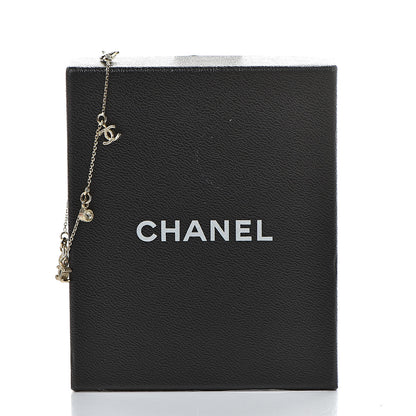 Chanel Crystal Charm CC Bracelet Gold 5 of 5