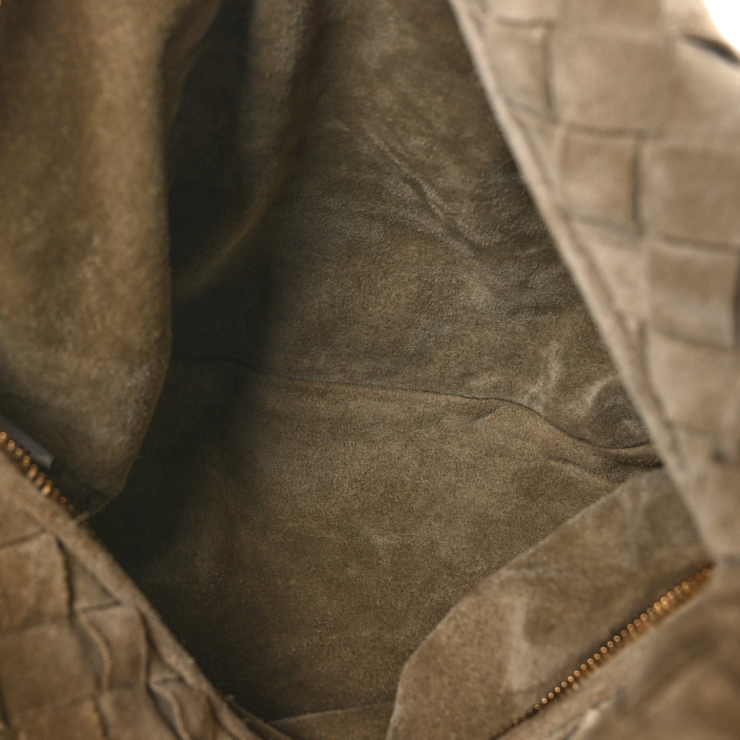 Suede Calfskin Intrecciato Teen Jodie Hobo Beige