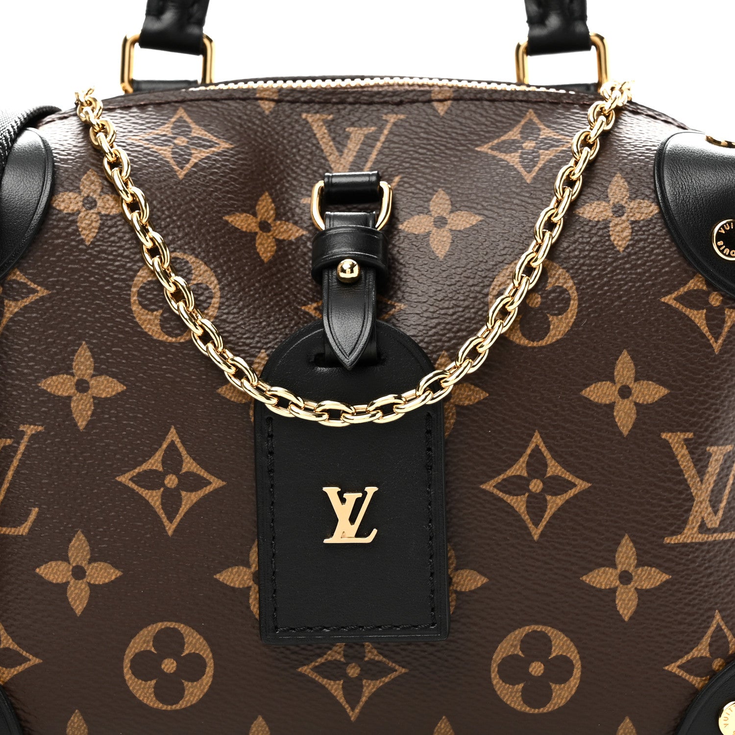 Louis Vuitton Monogram Petite Malle Souple Black 7 of 9