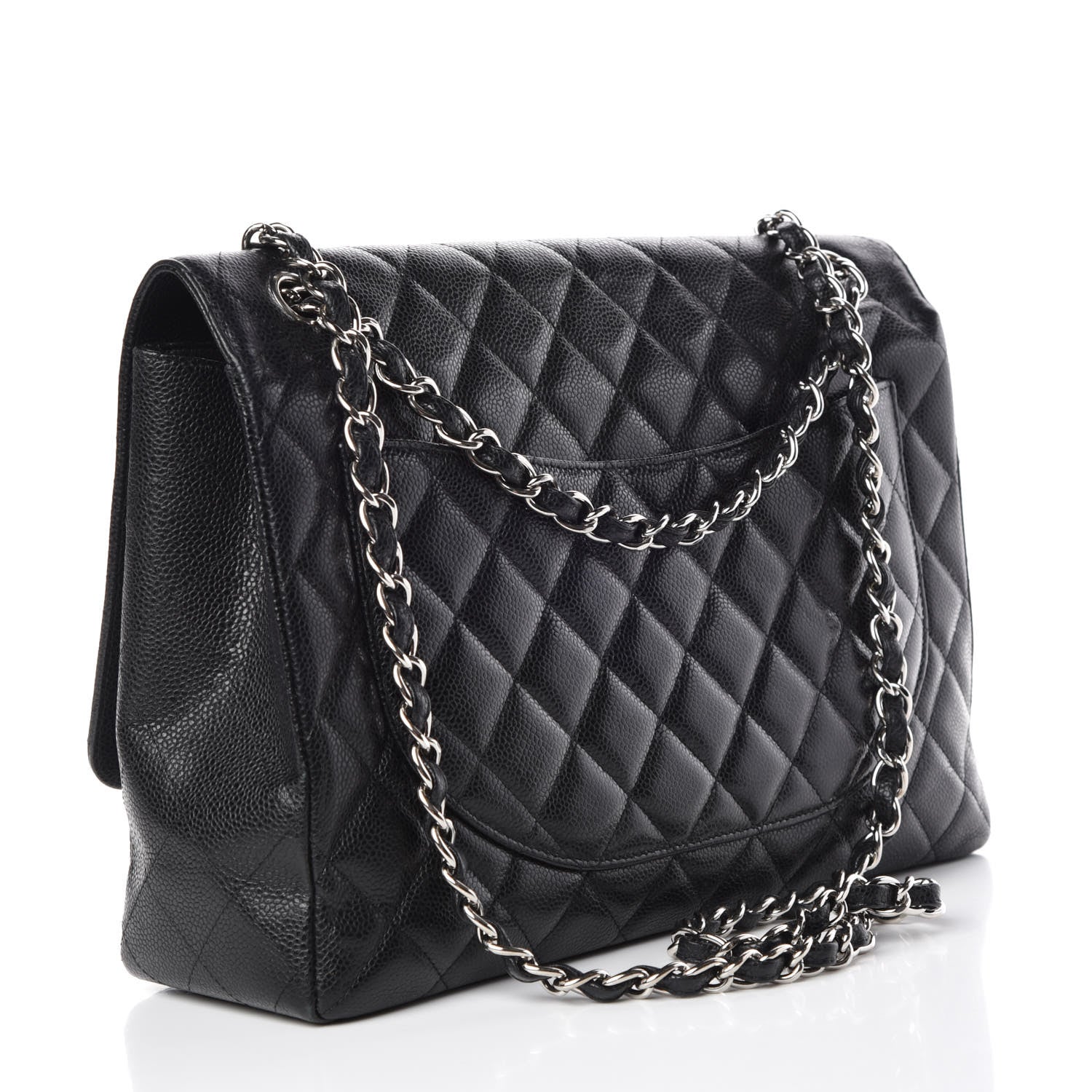 Chanel Caviar Quilted Maxi Single Flap Black 3 of 11