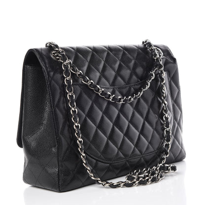 Chanel Caviar Quilted Maxi Single Flap Black 3 of 11